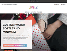 Tablet Screenshot of livelybottle.com